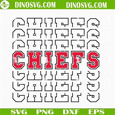 Chiefs SVG, Kansas City Chiefs SVG PNG DXF EPS - DinoSvg