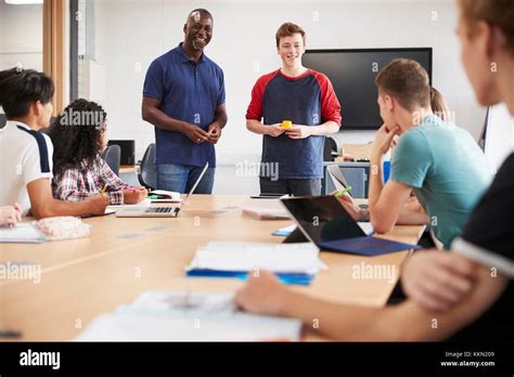 Female Teenager Student Presentation Hi Res Stock Photography And