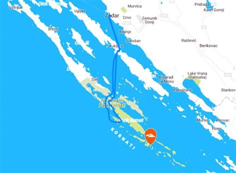 Kornati National Park Map