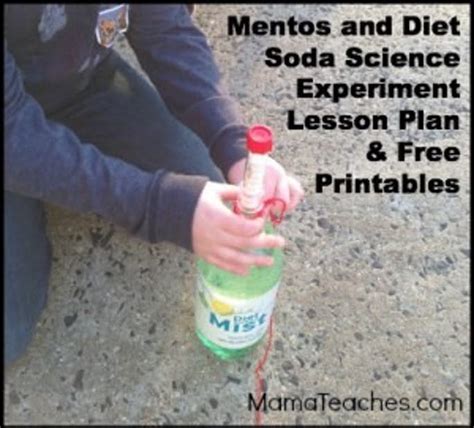 Mentos Science Experiment Worksheets