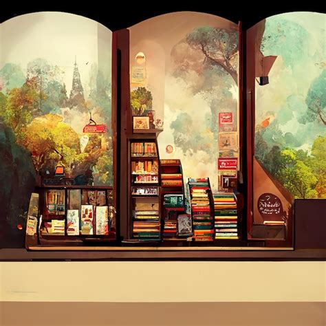 Premium Photo A Bookstore With Many Books And Cozy Theme