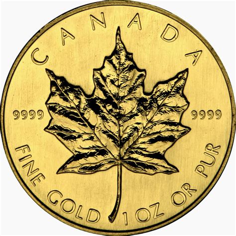 1 oz Canadian Gold Maple Leaf Coins, Bullion