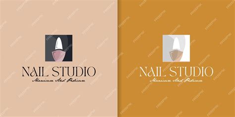 Premium Vector Collection Of Nail Studio Logos Nail Salons Nail