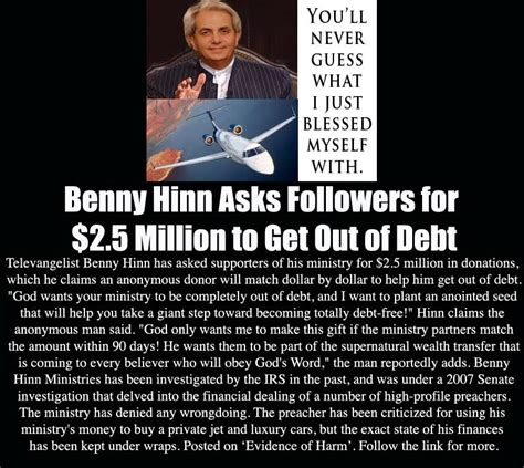 Benny Hinn Quotes. QuotesGram