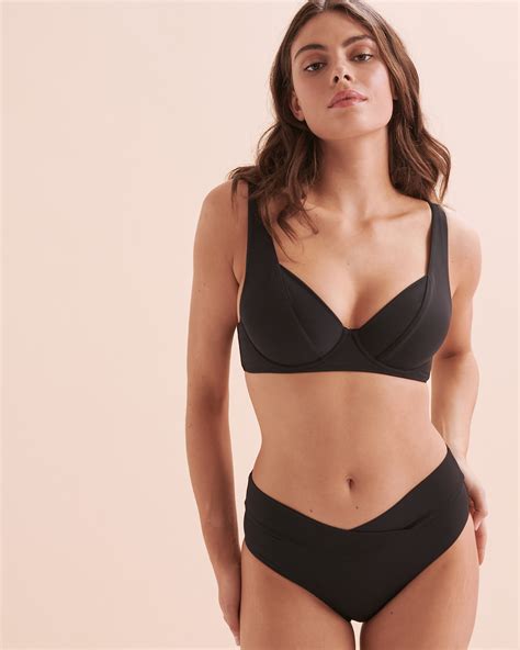 SKYE Bas De Bikini Taille Haute Rachel Solid Noir Bikini Village