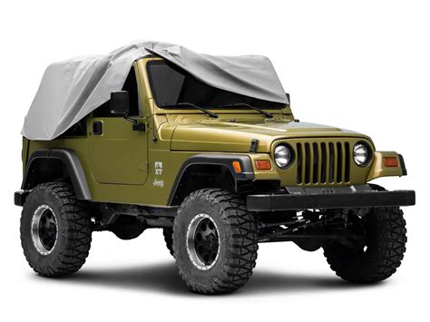 Jeep Wrangler Waterproof Cab Cover; Gray (92-06 Jeep Wrangler YJ & TJ ...