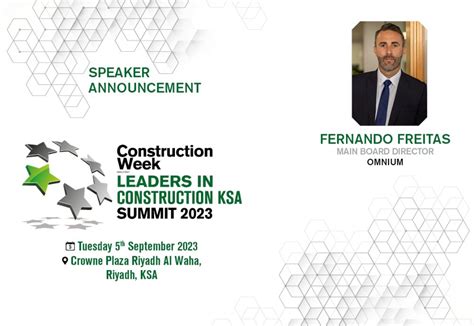 Omniums Fernando Freitas Confirmed Speaker At Leaders In Construction