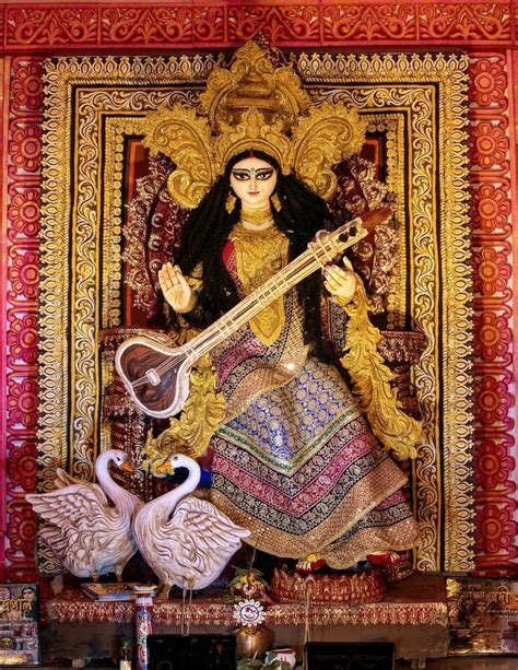 🌺saraswati ji🙏 | Hand art kids, God illustrations, Durga painting