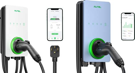 Autel Level 2 Home Smart Ev Charger Up To 40amp50amp 240v 14 50plughardwired