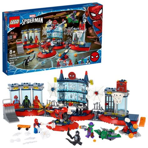 LEGO Super Heroes Marvel Spider-Man -Attack on the Spider Lair 76175 ...