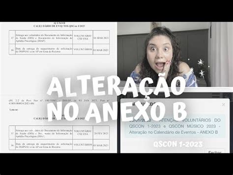 Qscon O Anexo B Foi Alterado O Que Mudou No Processo Seletivo