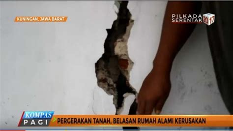 Pergerakan Tanah Belasan Rumah Alami Kerusakan Tribunnews