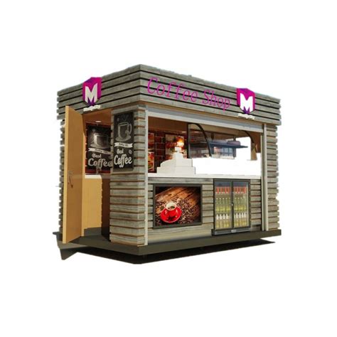 Outdoor Street Food Snack Kiosk Fresh Juice Bar Kiosk Design For Sale