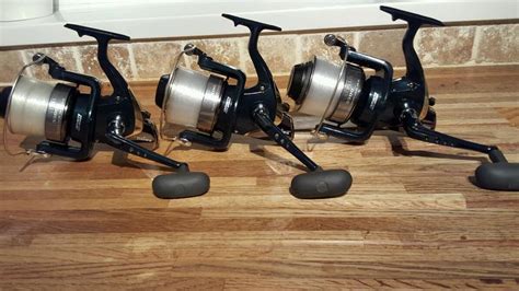 Daiwa Emcast 5500 Big Pit Reels With Baitrunner Conversions In