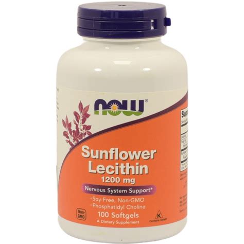 Now Sunflower Lecithin 1200 mg lágyzselatin kapszula 100 db Magyar