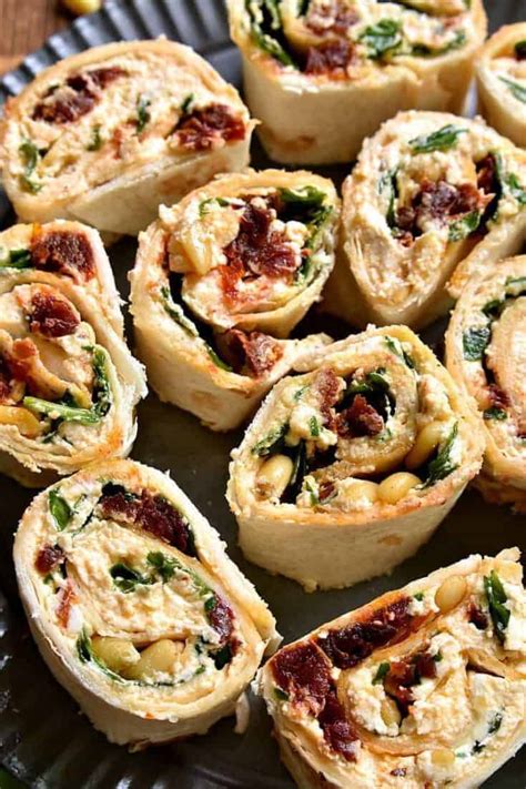 Spinach Goat Cheese Sun Dried Tomato Pinwheels Lemon Tree Dwelling