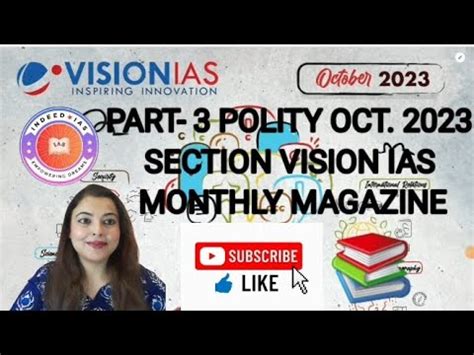 Part Polity Oct Vision Ias Monthly Magazine Discussion