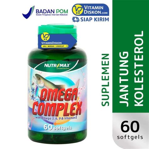 Jual Nutrimax Suplemen Kesehatan Jantung Dan Kolesterol Omega Complex