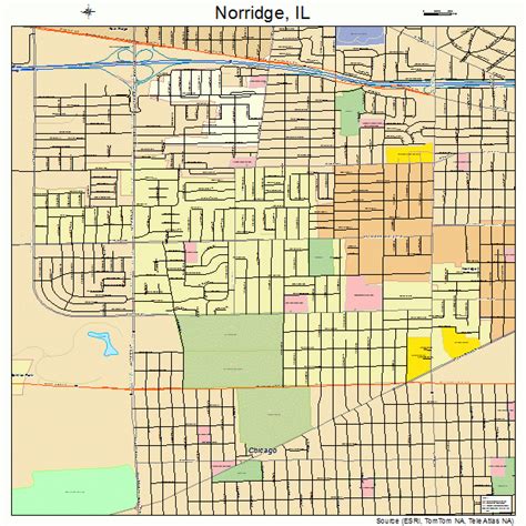 Norridge Illinois Street Map 1753377