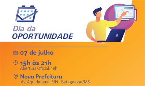 Sebrae E Prefeitura De Bataguassu Promovem Dia Da Oportunidade