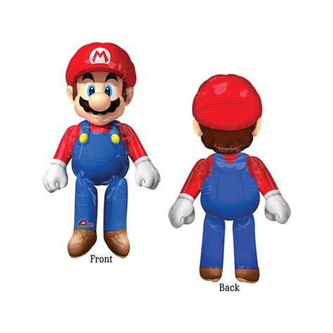 Ballon Metallique Marcheur Airwalker Mario Bros X Cm