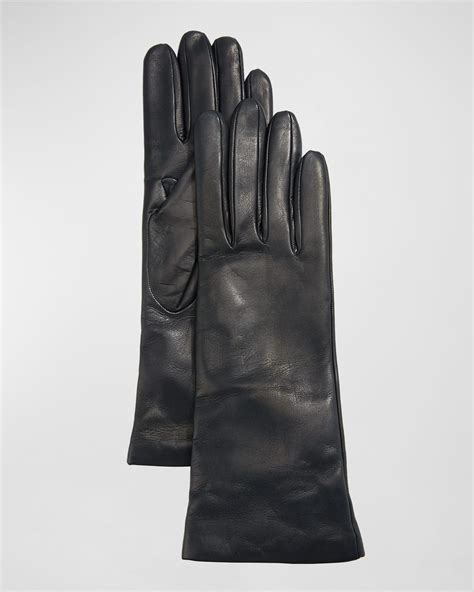 Portolano Cashmere Lined Napa Leather Gloves Neiman Marcus