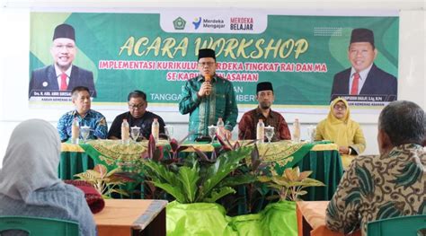 Buka Workshop Kurikulum Merdeka Tingkat MA Kakankemenag Mari Kita