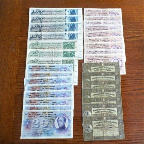 Lot Schweizer Banknoten Alt Wert Fr Kaufen Auf Ricardo