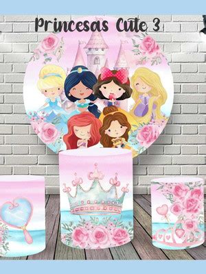 Kit Painel De Festa E Capas De Cilindros Ursinha Princesa Elo