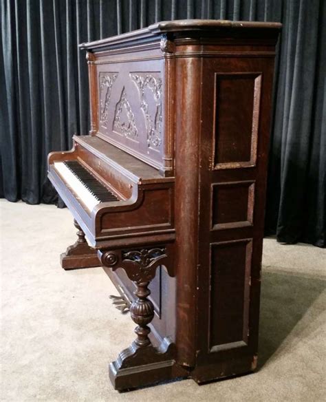 Lester Victorian Oak Upright Piano Antique Piano Shop