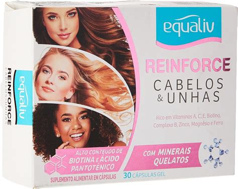 Equaliv Reinforce Cabelos Unhas C Psulas Equaliv C Psulas