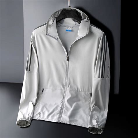 Ice Silk Sunscreen Clothes Men S Ultra Thin Summer Jacket Outdoor Skin