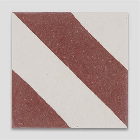 Cross Stripe Burgundy Encaustic Cement Tile Otto Tiles And Design