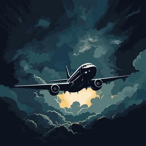 Premium Vector Airplane Illustration