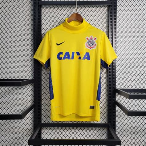 Corinthians 12/13 Yellow Goalkeeper Retro Jersey - Zorrojersey ...