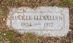 Lucille Llewellyn 1904 1977 Find A Grave Memorial