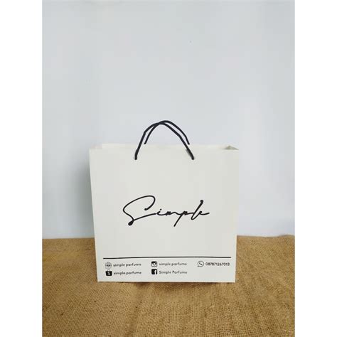 Jual PAPERBAG CUSTOM PUTIH PAPERBAG SKINCARE PACKAGING PRODUK