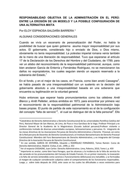 Responsabilidad Objetiva De La Administraci N