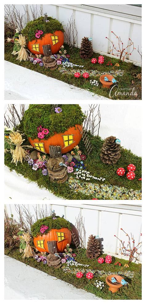 Pumpkin Fairy House A Pumpkin House For Fairies Halloween Fairy