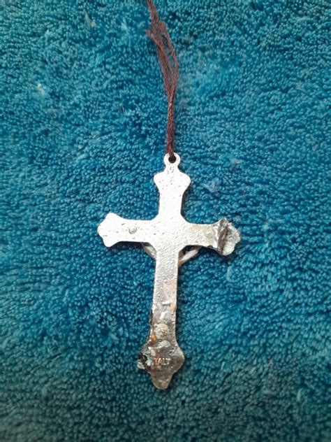 ORIGINAL 1940 S CROSS INRI Made In Italy Nice Ornate Gem