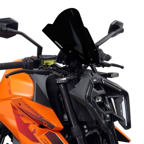 Powerbronze High Naked Solid Black Screen Ktm Duke R