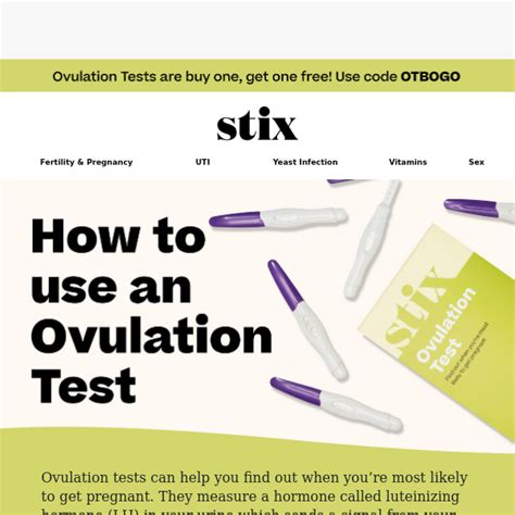 Ovulation Tests Explained Stix