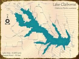 Lake Claiborne Lake Map | Boom or Bust Byway