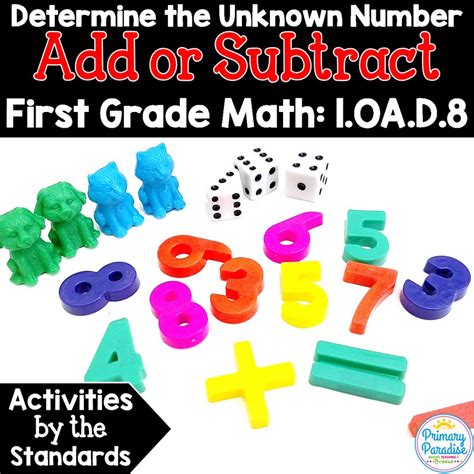 Determining The Unknown Whole Number Add Subtract Oa D