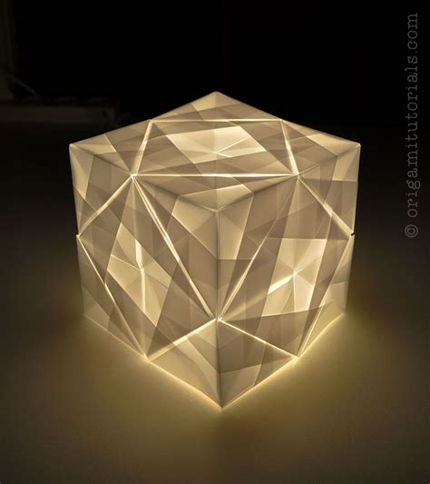 Sonobe Cube Lamp Tutorial Origami Tutorials Origami Design Origami Love Useful Origami