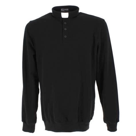 Black Fleece Cotton Clergy Polo Shirt 980018