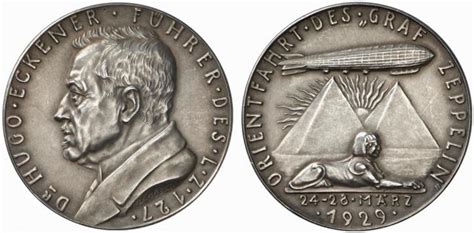 Zeppelin Over The Pyramids Numismatic News