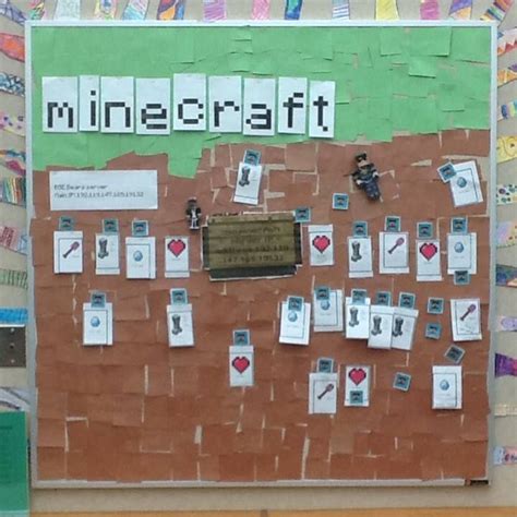 Could Do Musicraft And Make Rhythms Etc Music Bulletin Boards Minecraft Bulletin Board