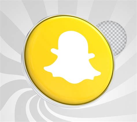 Icono De Snapchat 3d Redes Sociales Archivo PSD Premium