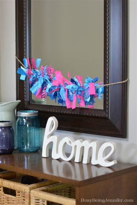 Easy Diy Bandana Rag Garland Busy Being Jennifer